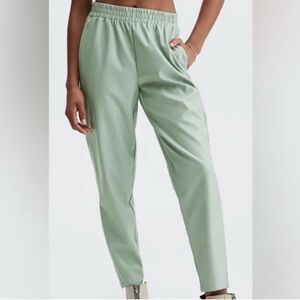 Fabletics vegan leather high waisted pants size 1X